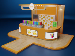 juice kiosc 3D Model