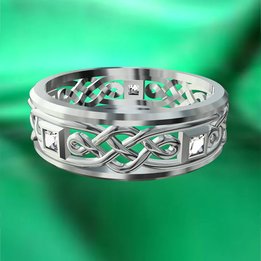 3d file of wedding ring model 3D Model .c4d .max .obj .3ds .fbx .stl .blend
