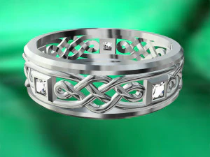 结婚戒指模型 3D 文件 3D 模型