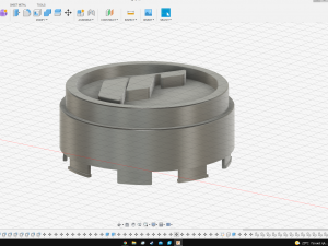 Japan racing wheel center cap 3D 모델