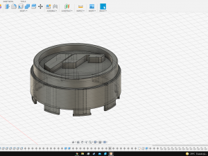 Japan racing wheel center cap 3D 모델