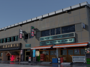 tokyo street - japanese street Model 3D