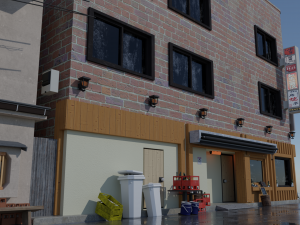 tokyo street - japanese street Model 3D