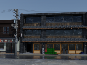 tokyo street - japanese street Model 3D