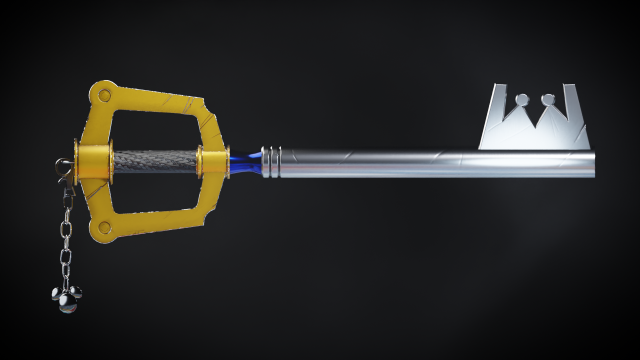 keyblade from kingdom hearts 3D Model in Melee 3DExport