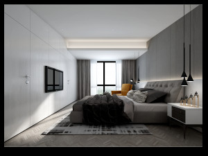 modern bedroom 3D Model
