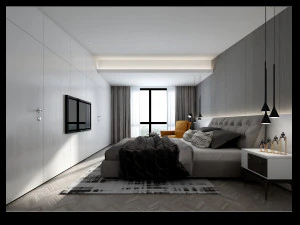 モダンな寝室 3Dモデル