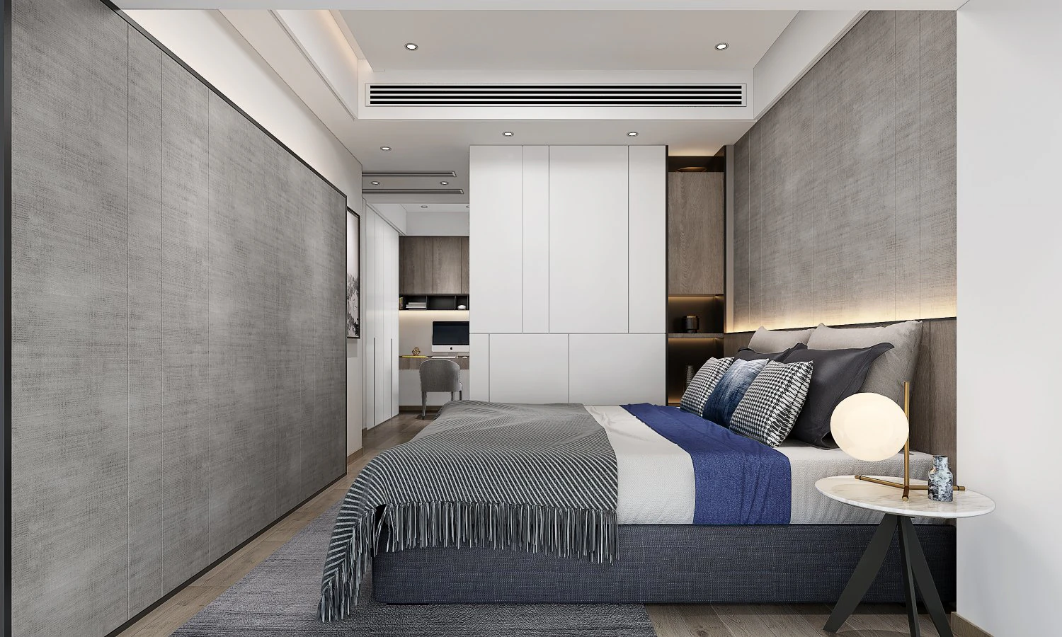 modern bedroom 3D Model .c4d .max .obj .3ds .fbx .stl .blend 