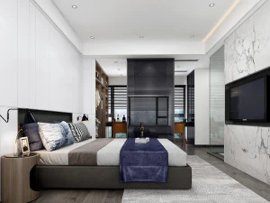 modern bedroom 3D Model