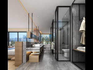 modern bedroom 3D Model