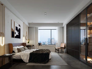 modern bedroom 3D Model