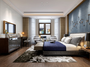 modern bedroom 3D Модель