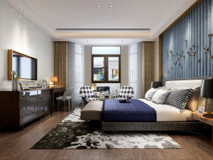 сучасна спальня 3D Модель