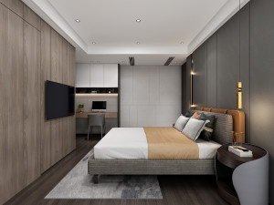 modern bedroom 3D 模型