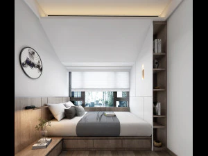 modern yatak odası 3D Model