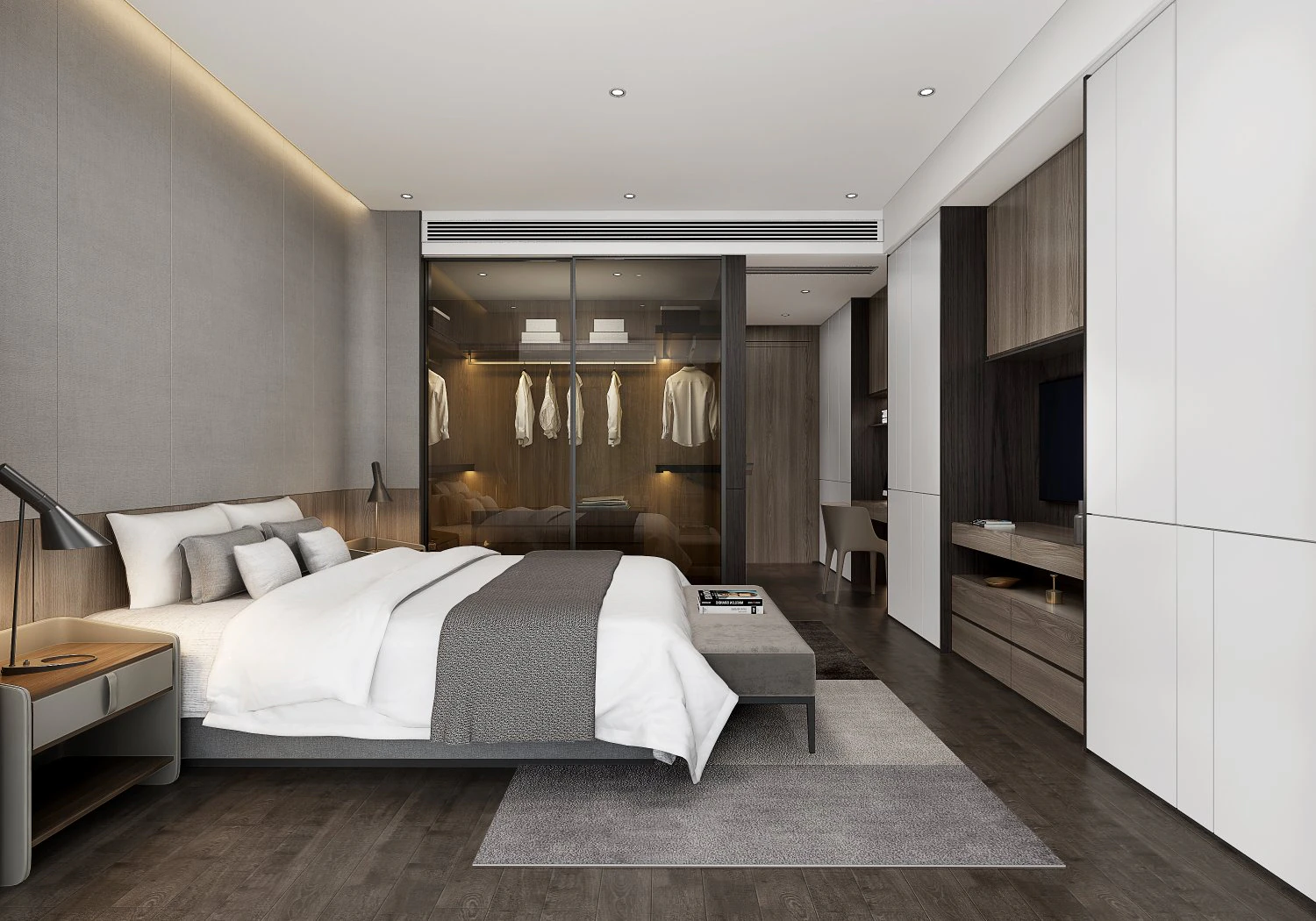 modern bedroom 3D Model .c4d .max .obj .3ds .fbx .stl .blend