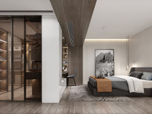 modern bedroom 3D 模型