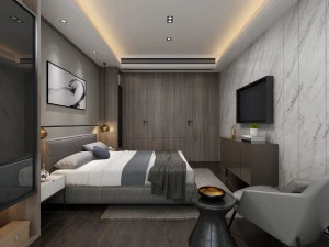 modern bedroom 3D Model