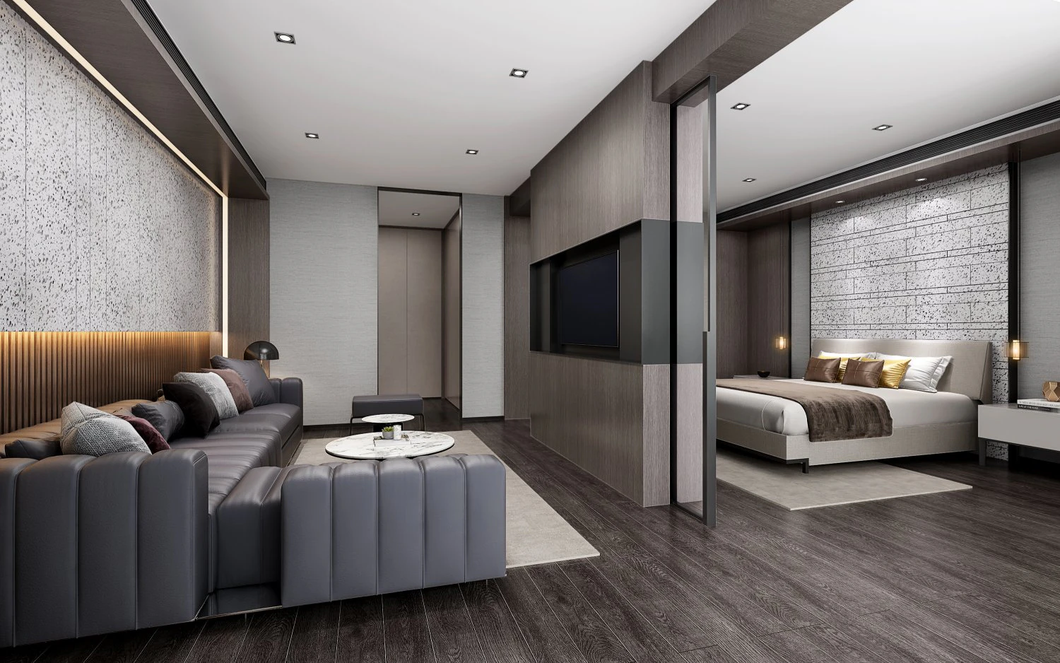 modern bedroom 3D Model .c4d .max .obj .3ds .fbx .stl .blend 