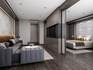modern bedroom Modelo 3D