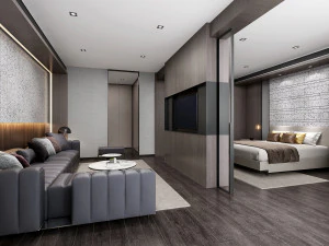 modern yatak odası 3D Model