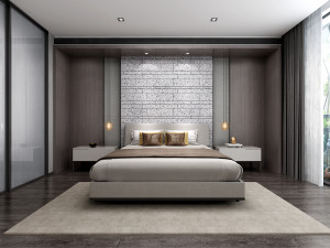 modern bedroom Modelo 3D
