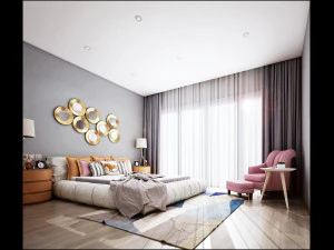 modern bedroom 3D Model