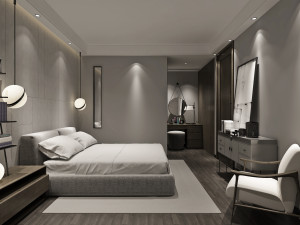 modern bedroom Modelo 3D