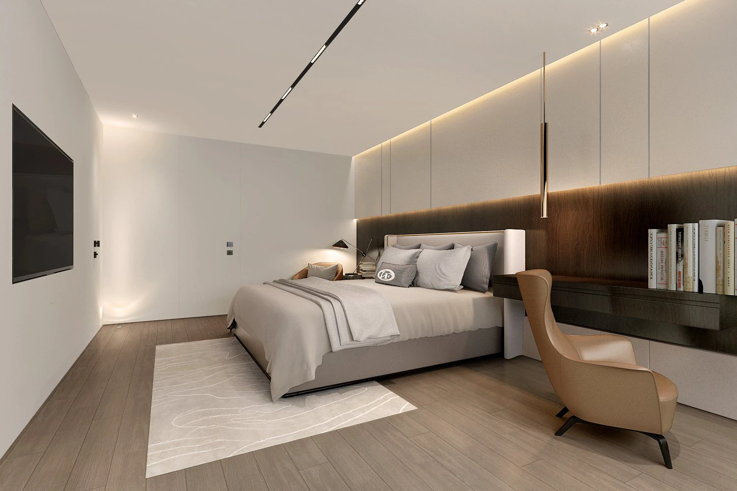 modern bedroom 3D Model .c4d .max .obj .3ds .fbx .stl .blend