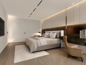 modern yatak odası 3D Model