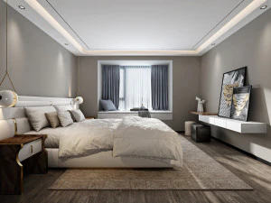 modern yatak odası 3D Model