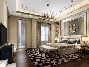 modern bedroom 3D 模型