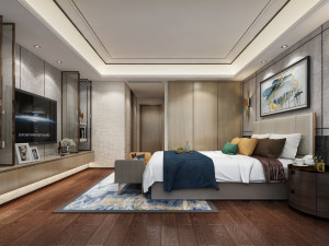 modern bedroom 3D मॉडल