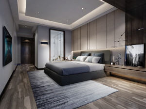 modern bedroom 3D Model