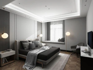 modern bedroom 3D Model