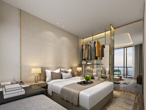 modern bedroom Modèle 3D