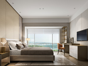modern bedroom Model 3D