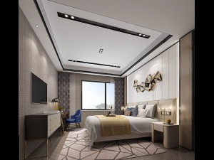 modern bedroom 3Dモデル