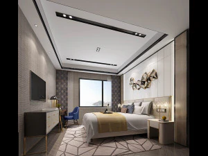 moderne slaapkamer 3D Model