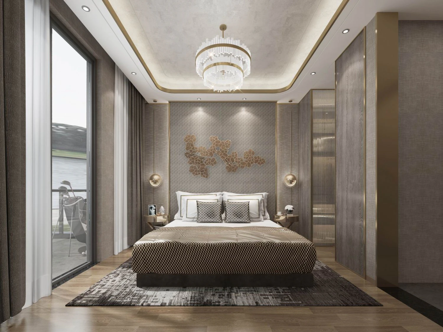 modern bedroom 3D Model .c4d .max .obj .3ds .fbx .stl .blend