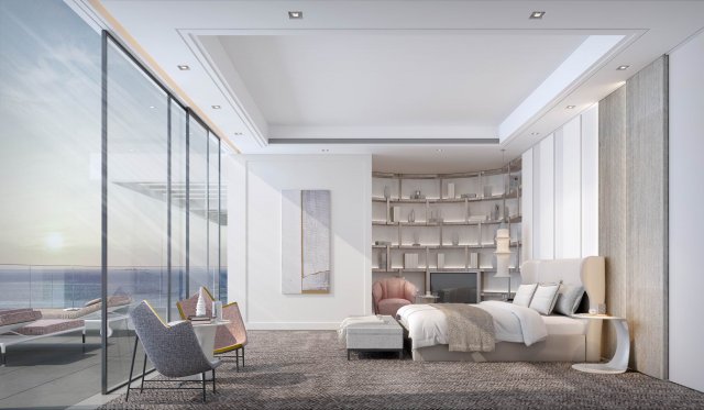 modern bedroom 3D 모델 .c4d .max .obj .3ds .fbx .stl .blend 