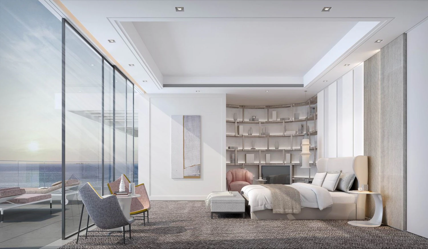 modern bedroom 3D Model .c4d .max .obj .3ds .fbx .stl .blend 