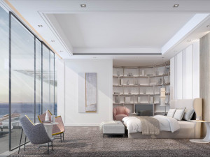 modern bedroom 3D मॉडल
