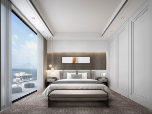 modern bedroom Modèle 3D