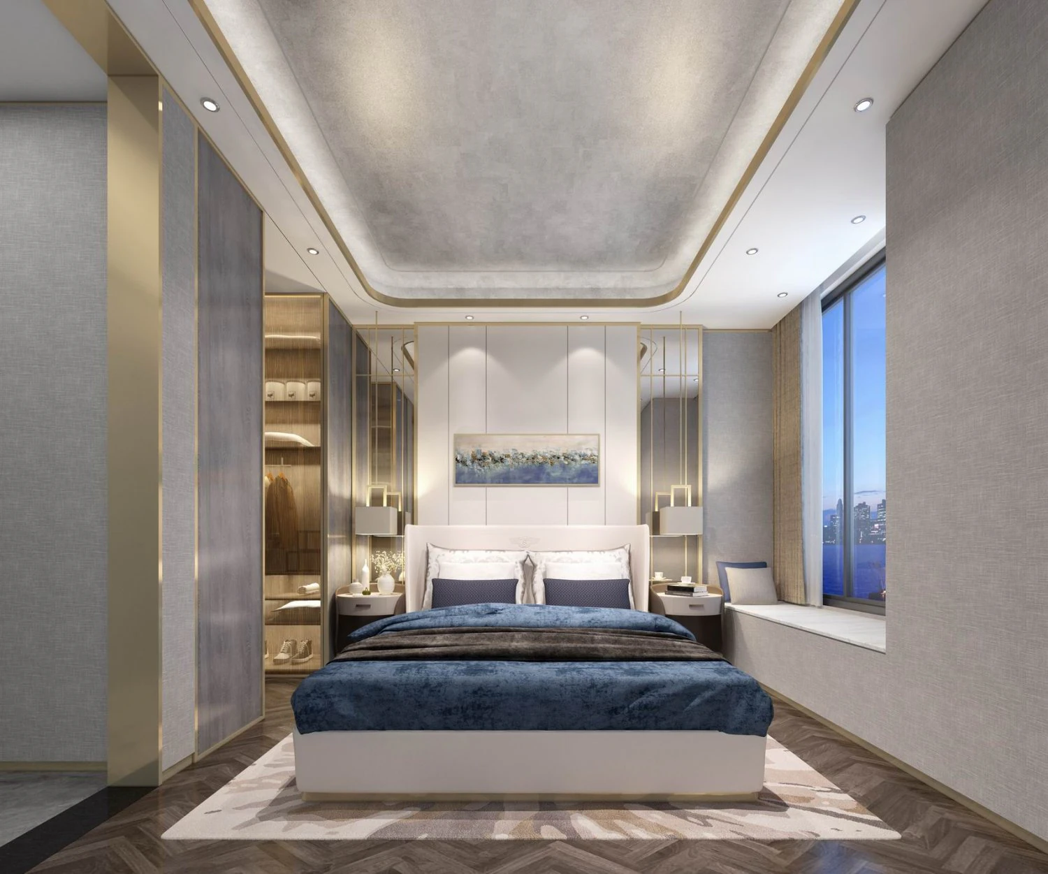 modern bedroom 3D Model .c4d .max .obj .3ds .fbx .stl .blend 