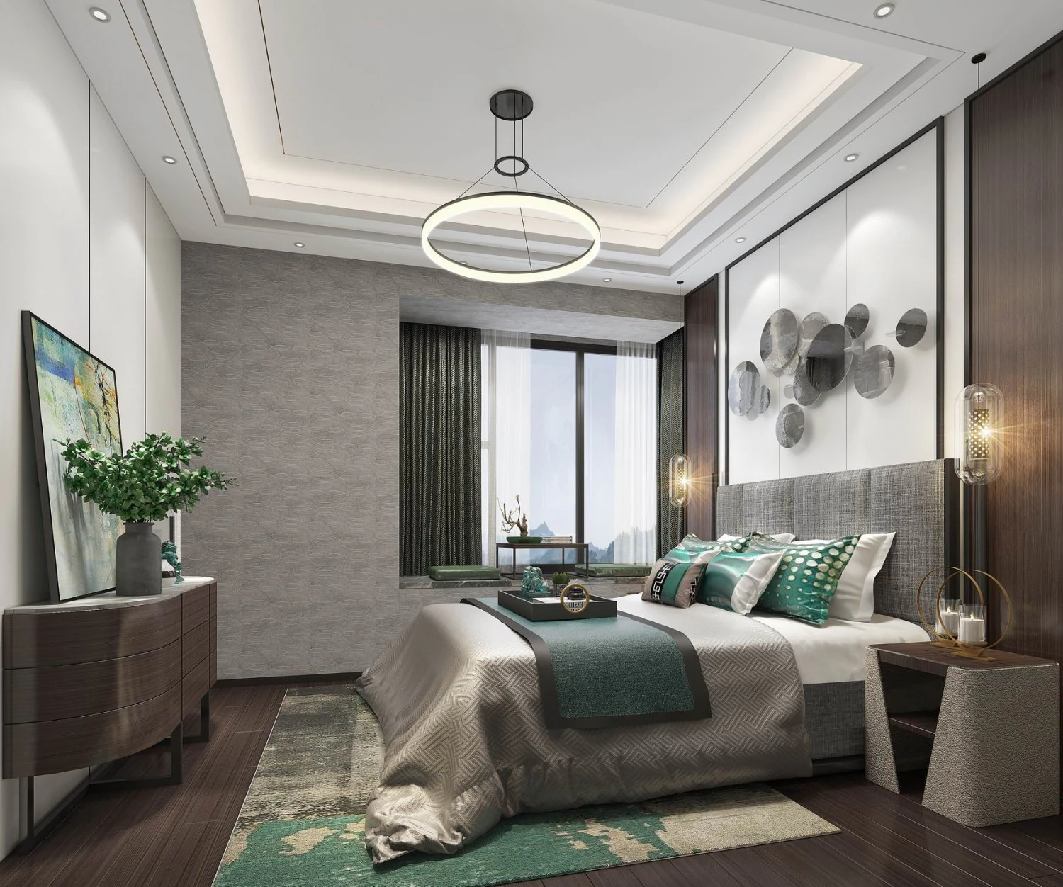modern bedroom 3D Model .c4d .max .obj .3ds .fbx .stl .blend 