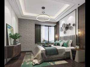 modern bedroom 3D 模型