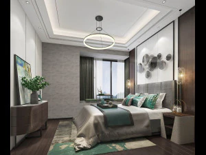 modern bedroom 3D Model