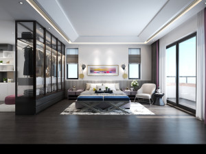 modern bedroom Model 3D