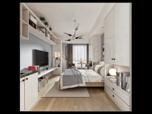 modern bedroom 3D 模型